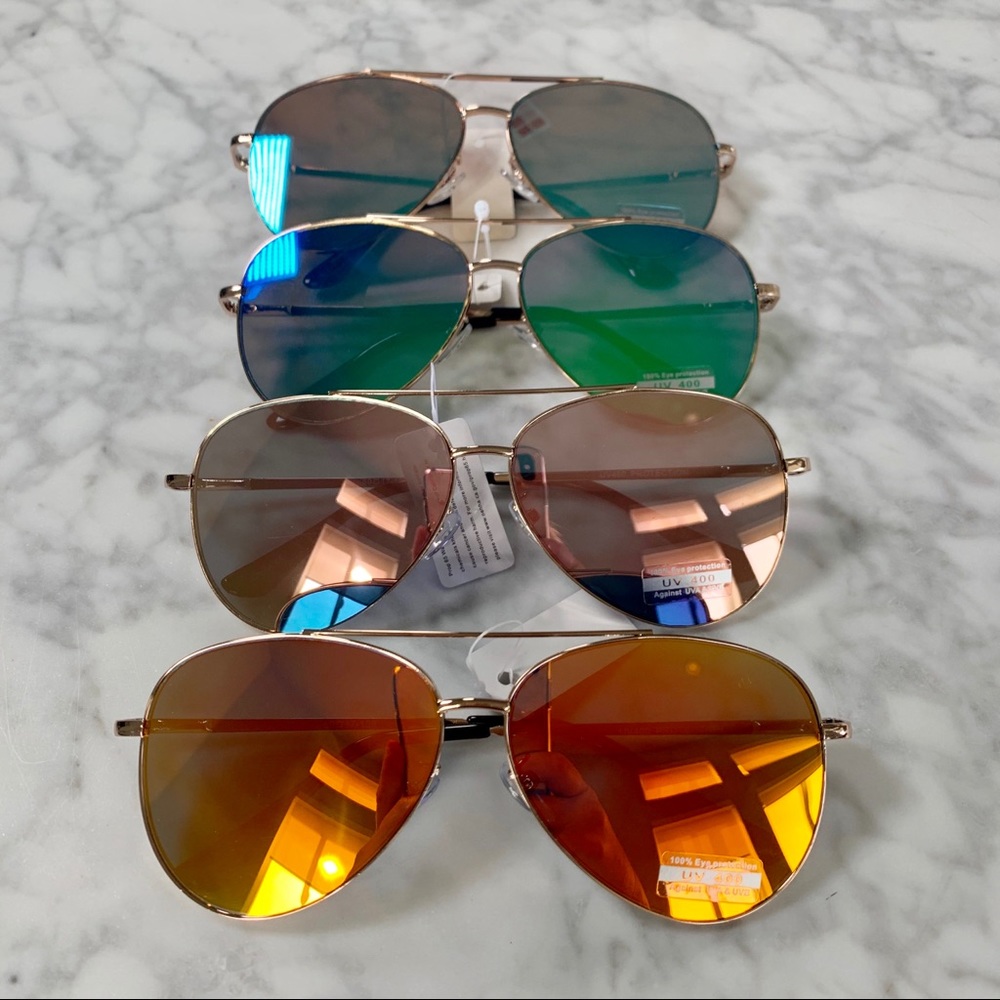 RESTOCK! 😎Candy Aviator Mirror Lens Sunglasses - Picture 3 of 7